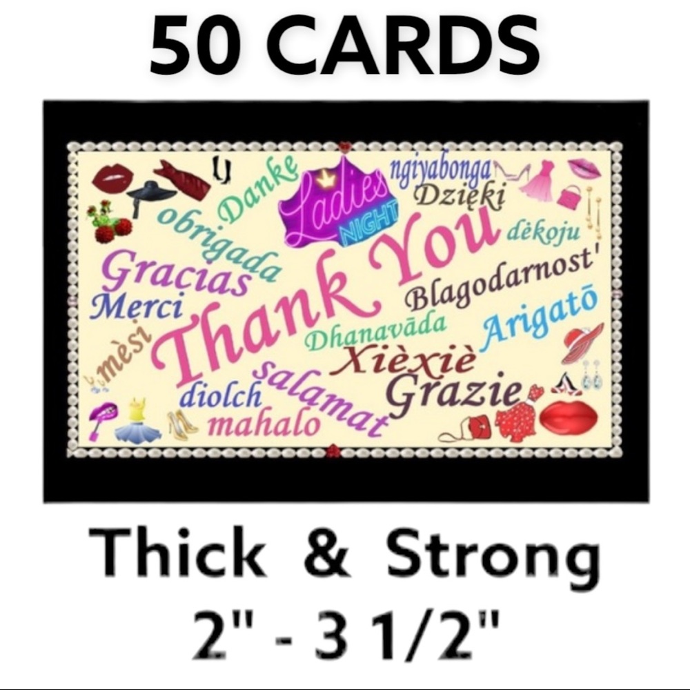 50 Cards Fashion Makeup Ladies Night. PRICE IS FIRM  2" - 3 1/2"